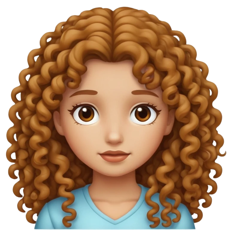 ragazza capelli ricci e lunghi  emoji
