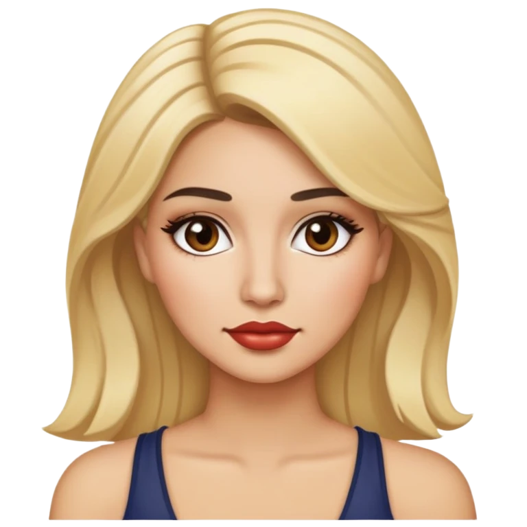 Pelo rubio piel clara y latina makeup emoji