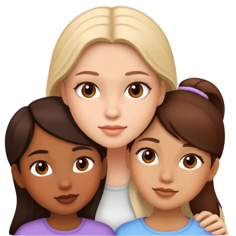 three girls emoji