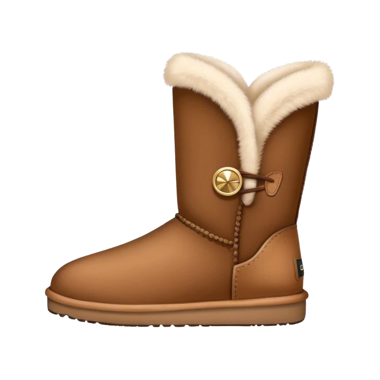 rCute brown furry Ugg boots emoji