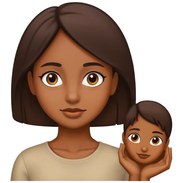 Chica morena emoji