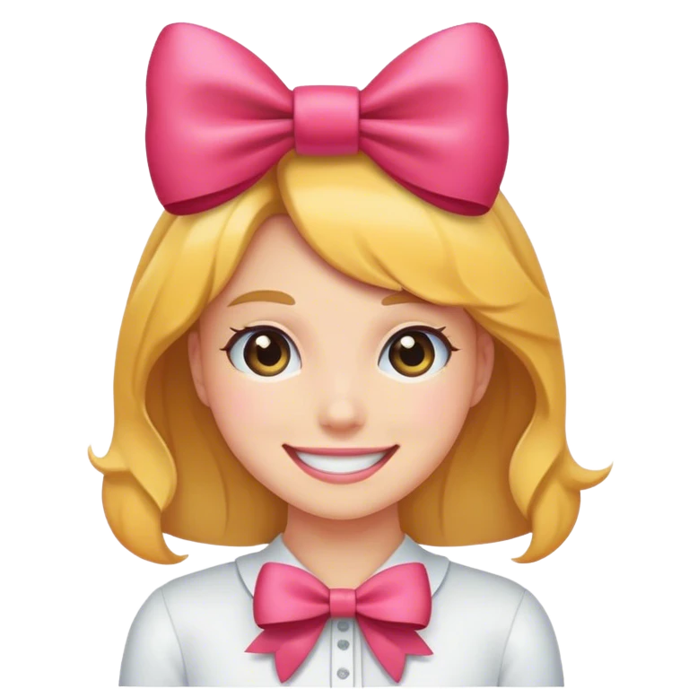 🙂‍↔️ with 🎀 emoji