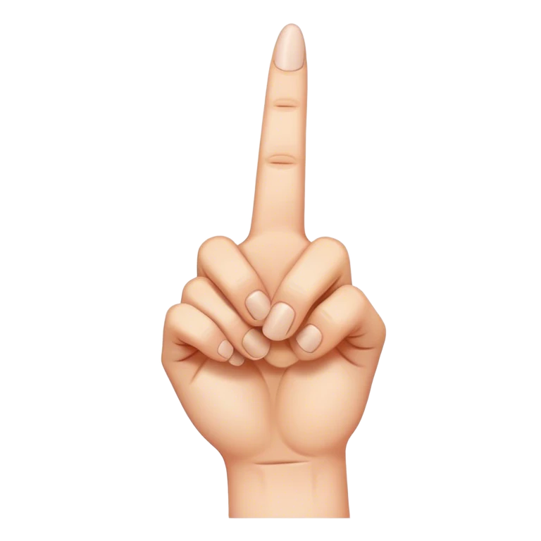 Middle finger emoji