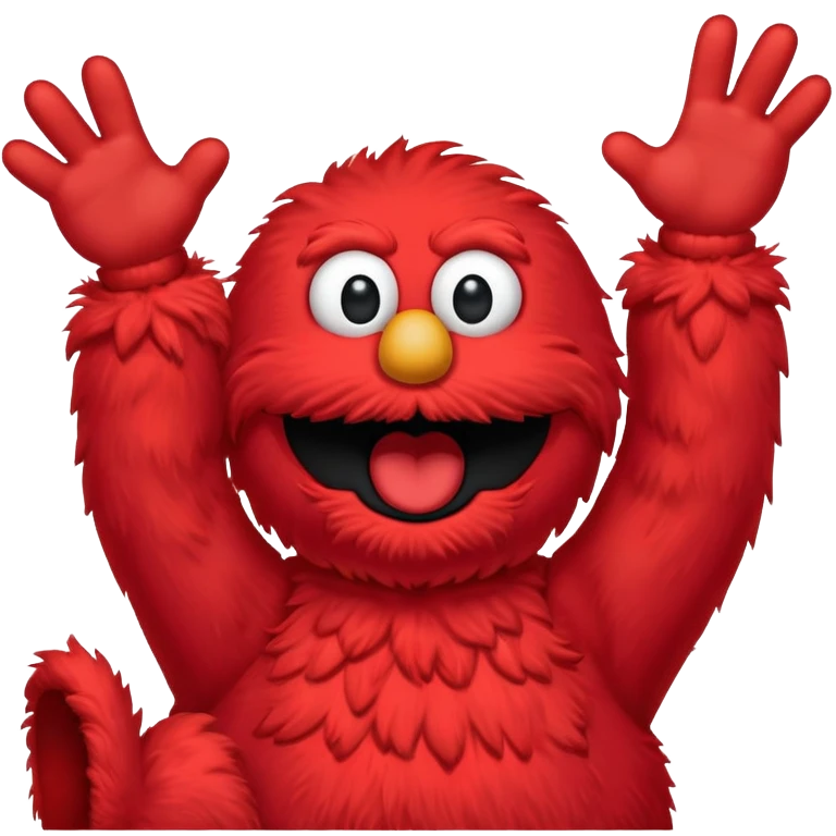 Screaming Elmo emoji