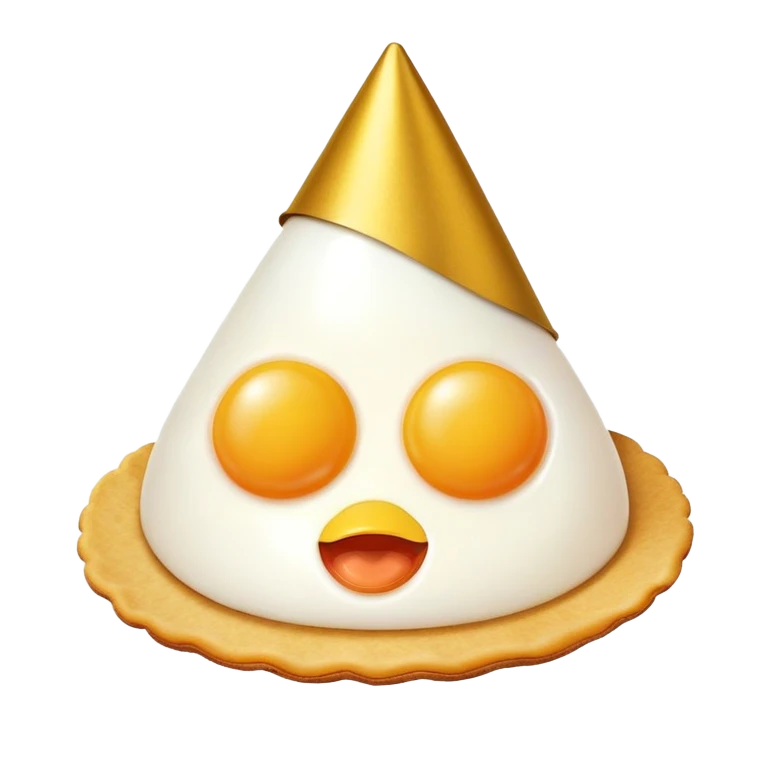 Huevo frito de fiesta emoji