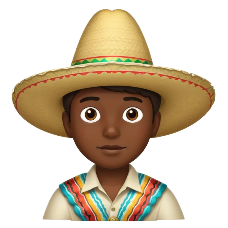 Mexico boy in sombrero emoji