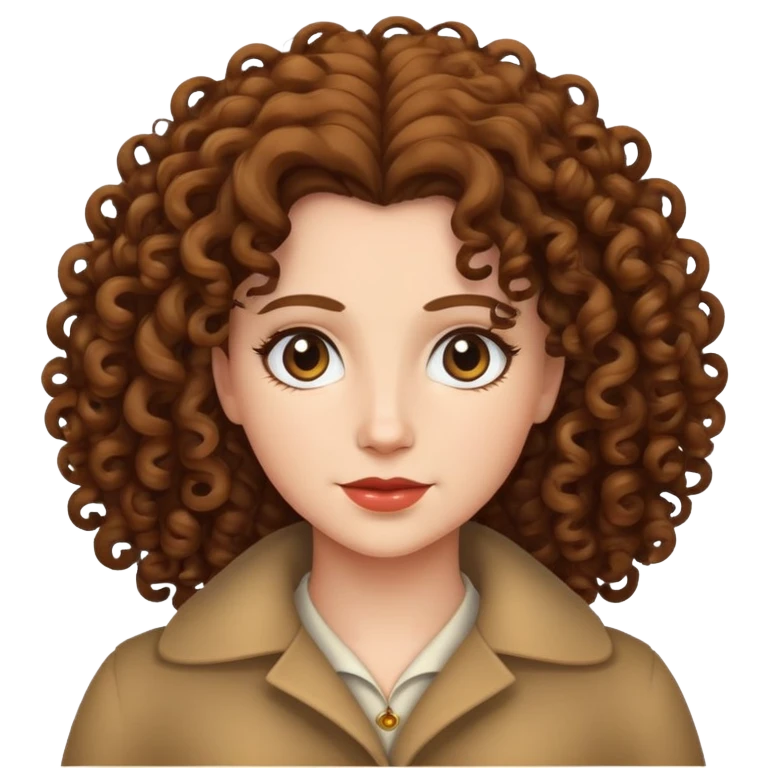 regina con i capelli ricci emoji