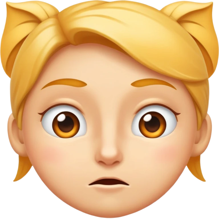Crea una cara de atrevido con cara de nervios.  emoji