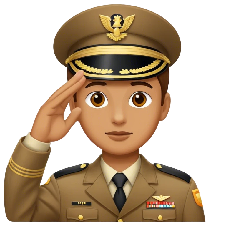 Person saluting  emoji