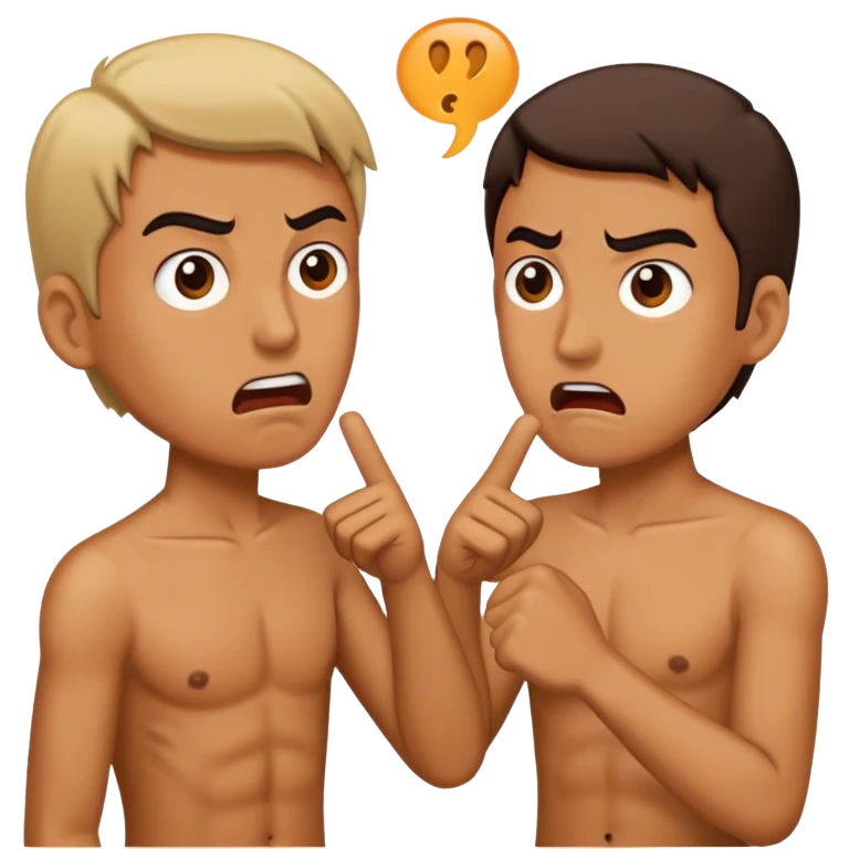 two people arguing emoji