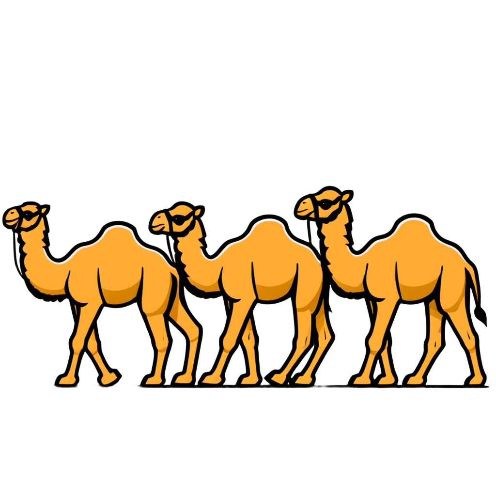 group of camels emoji