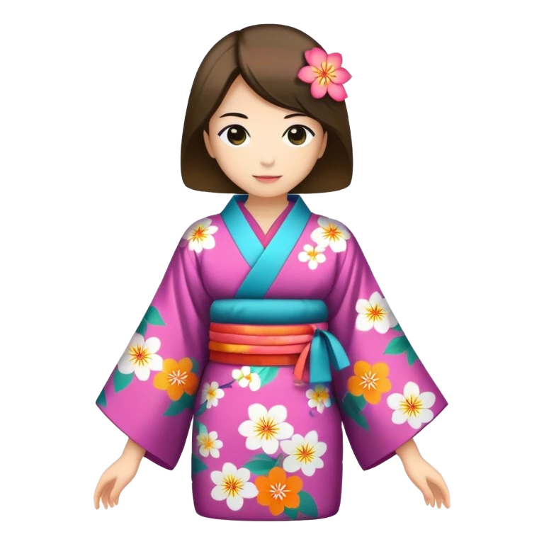 👘🌸 emoji