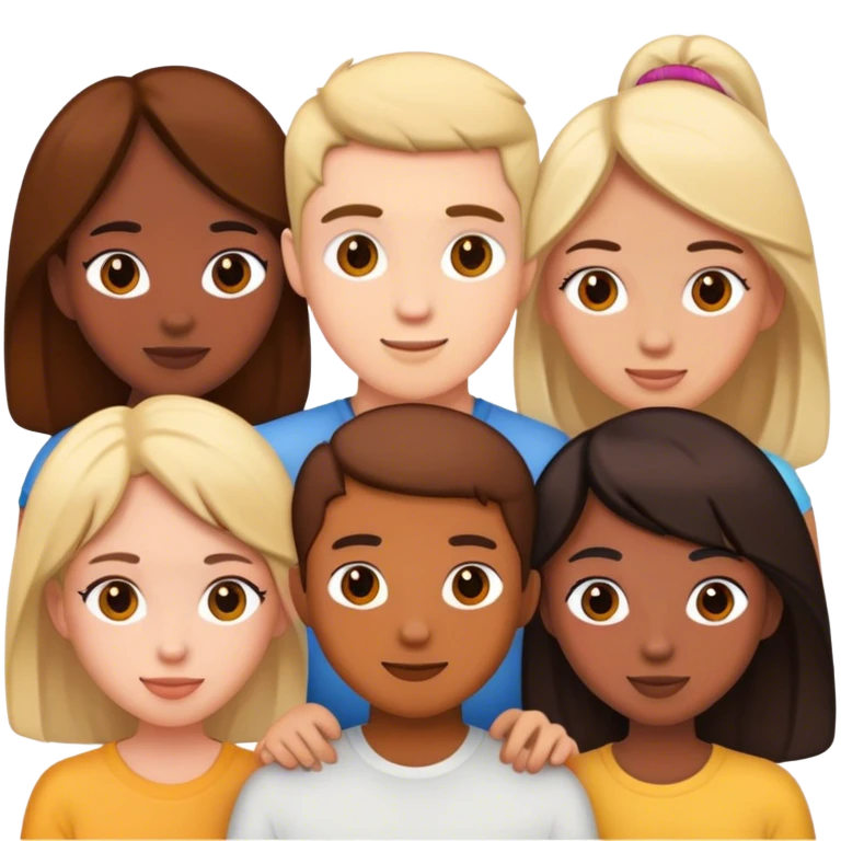 Five friends emoji