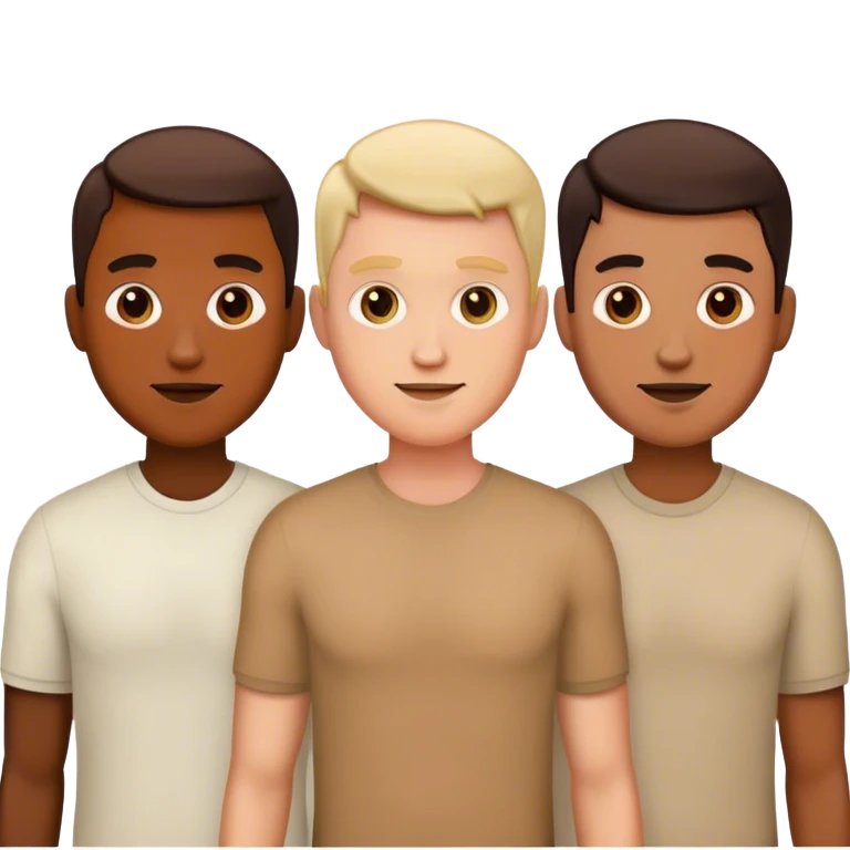three mans emoji