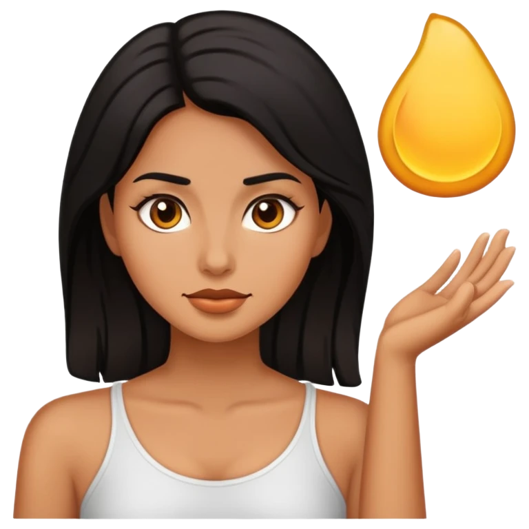 chica morena emoji