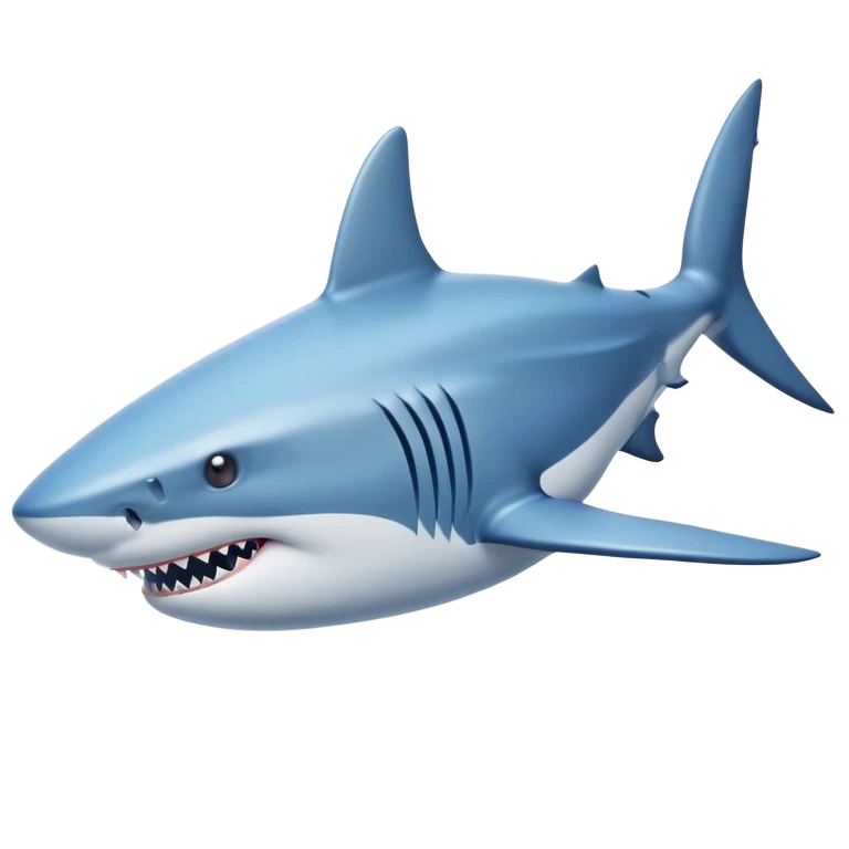 Shark with blue nike shoes emoji