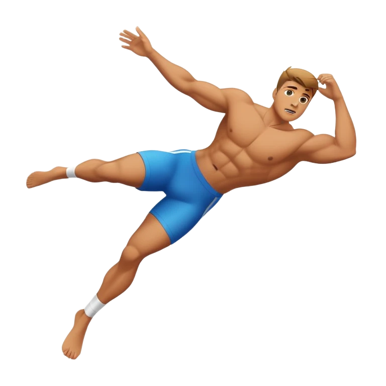 Un mec qui tombe emoji
