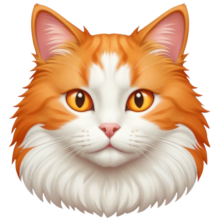 Orange white cat  emoji