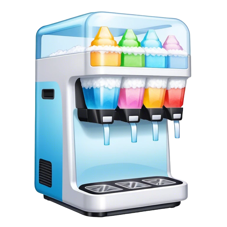 Shaved ice machine emoji