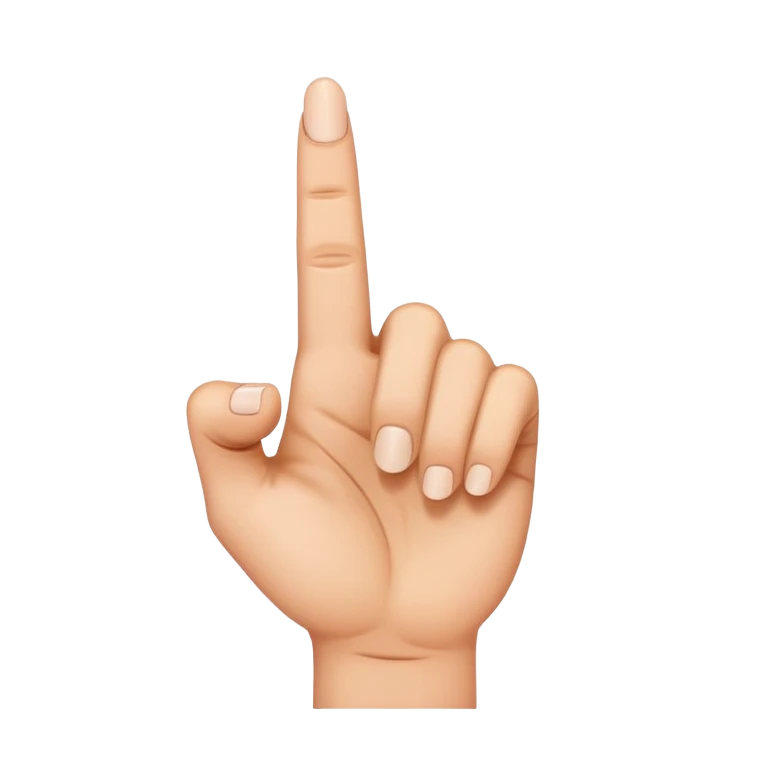 Middle finger emoji