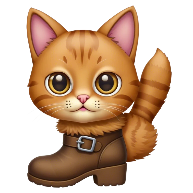 Gato con botas emoji