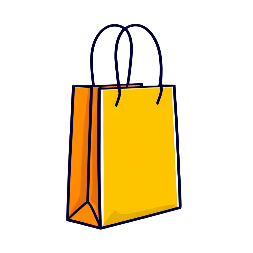 shopping bag with branded clothes emoji