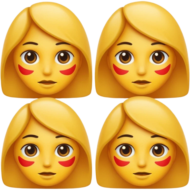 Hot and cold girl naked private part emoji
