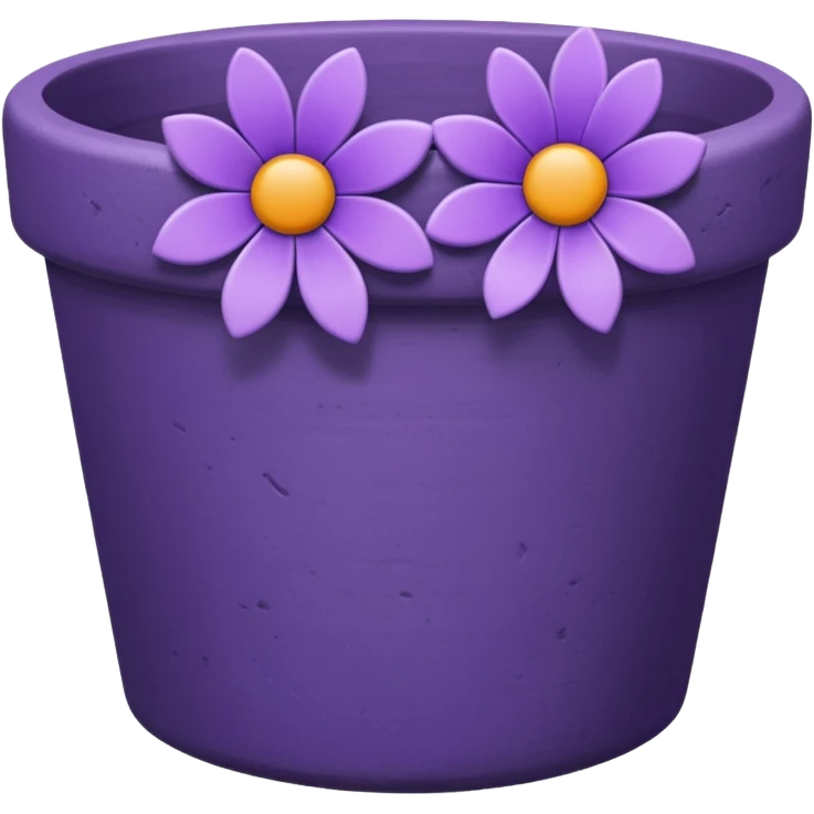 purple flower pot emoji