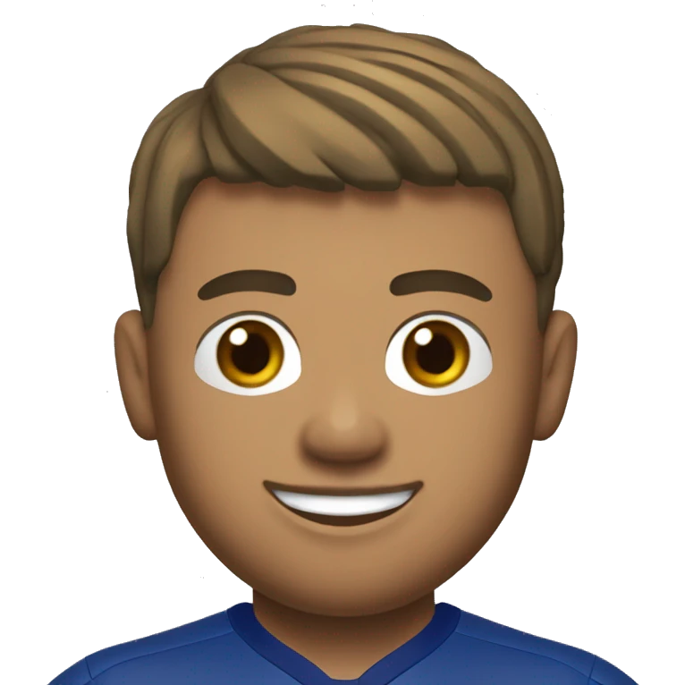 Mbappé avec le maillot de l'agerie emoji