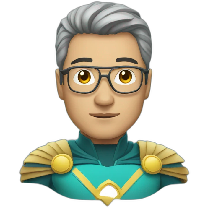 Super Hero Kazakh man emoji