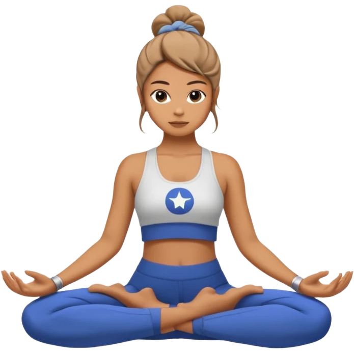 A 6 7 yoga Star Wars emoji