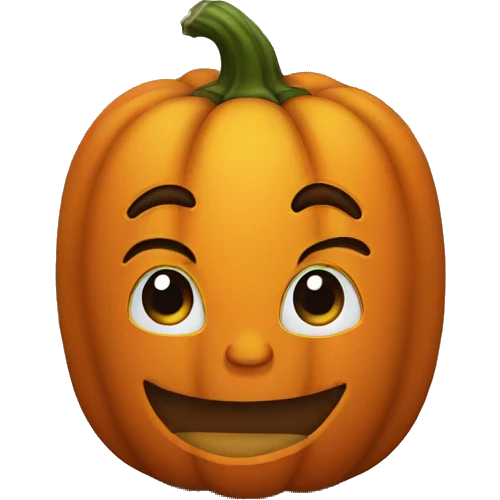 one Regular Pumkin emoji