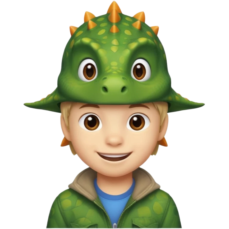 Dinosaur Hat Kid emoji