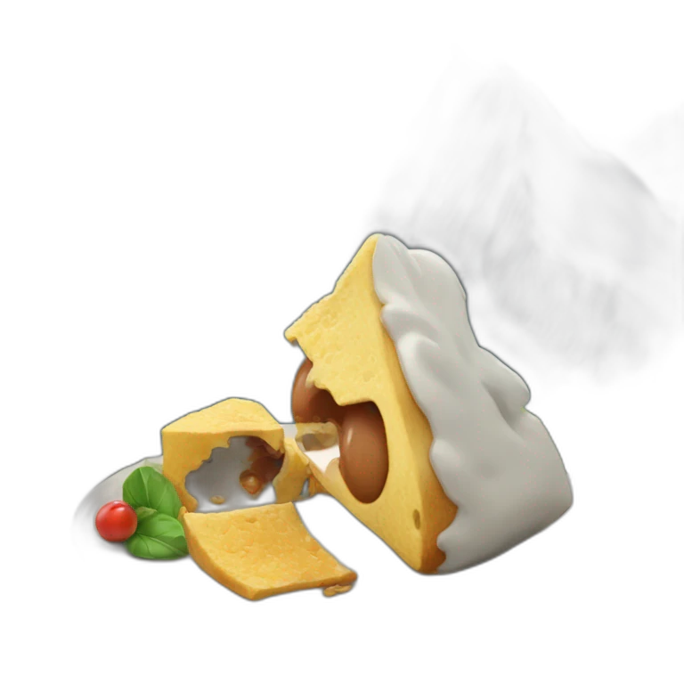 chat qui mange une montagne emoji