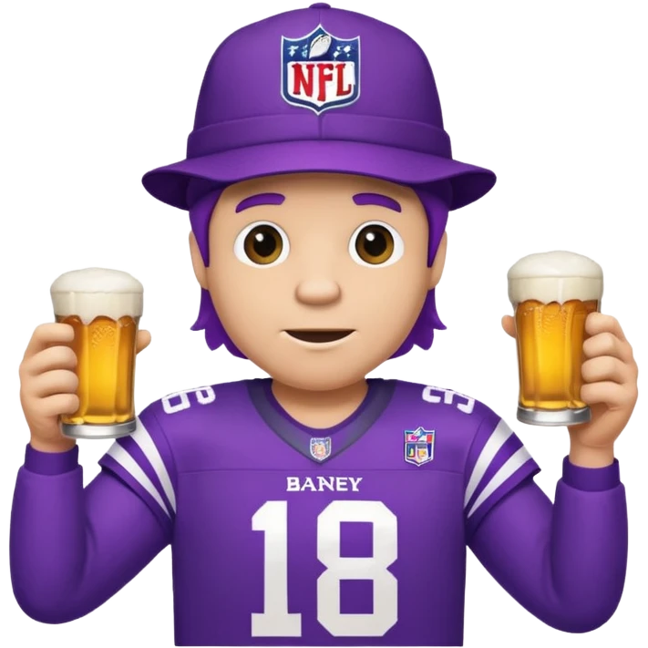 Barney at the superbowl emoji