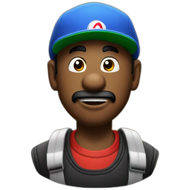 mario as a rapper emoji