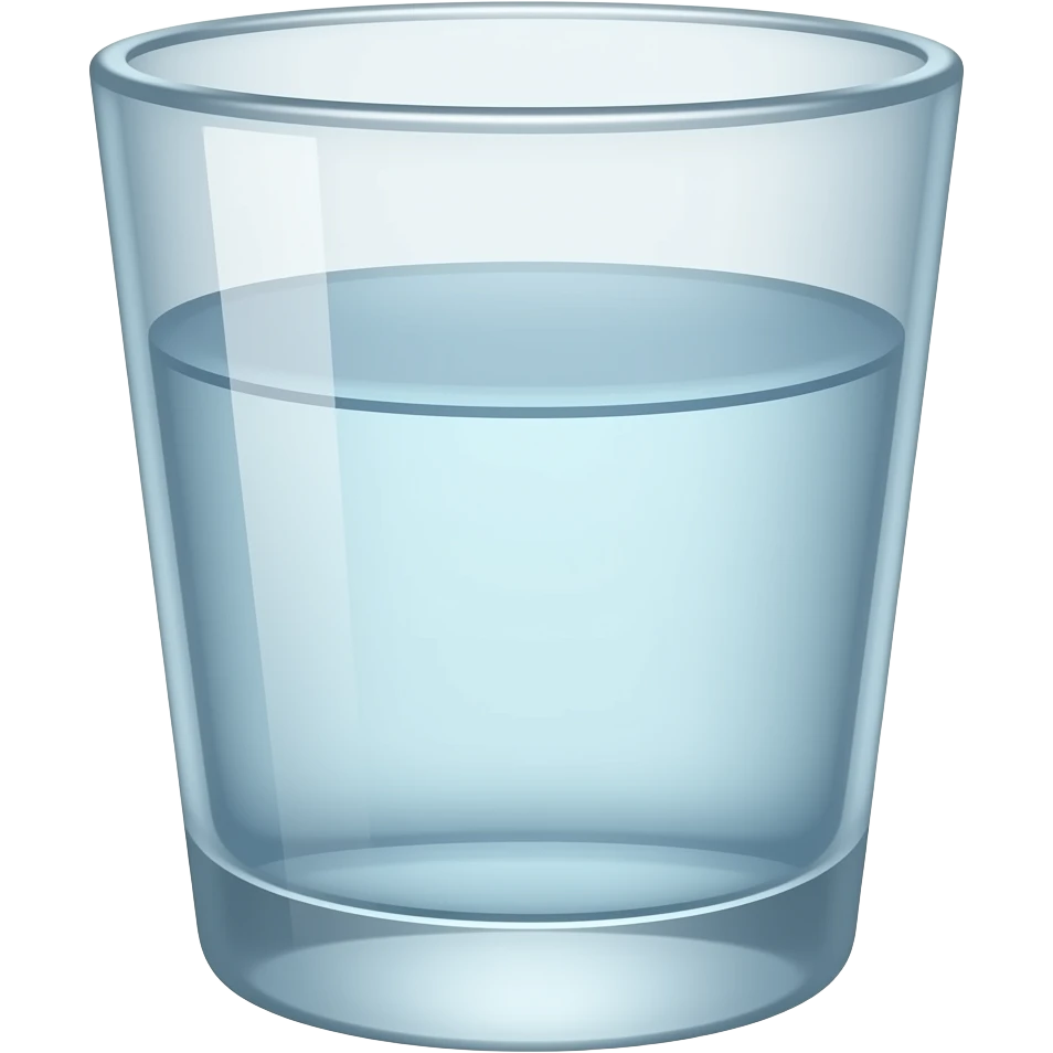 glass of water emoji