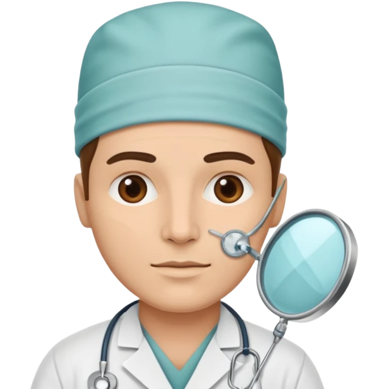 
Cartoon surgeon planning a facelift for Plastic and Reconstructive Surgery emoji
