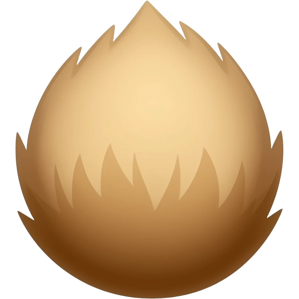 Brown rabbit tail emoji