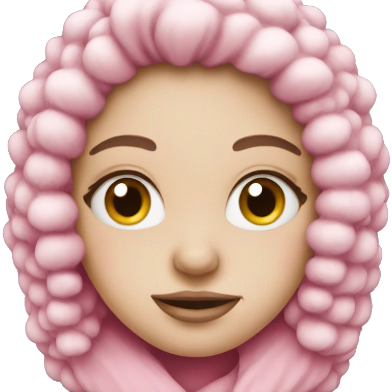 Winter pink emoji