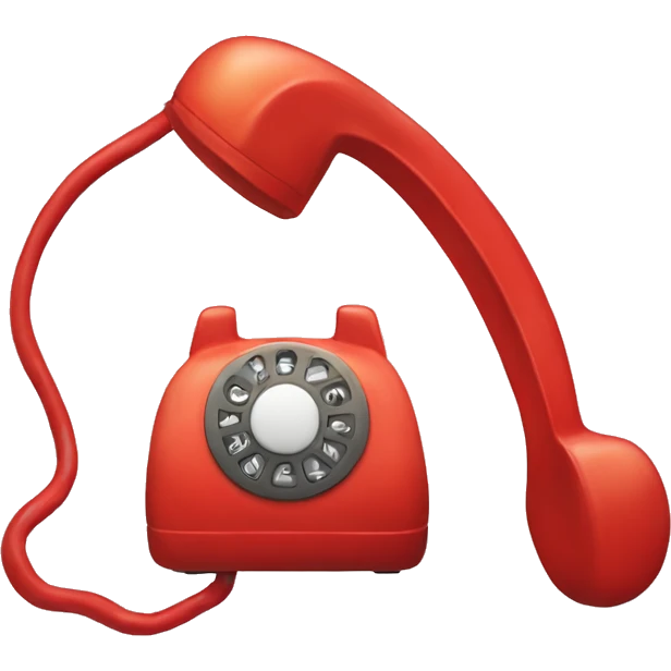telephone receiver, fire, red, fire, fire  emoji