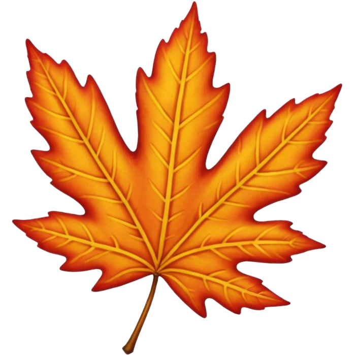 Fall leaf emoji