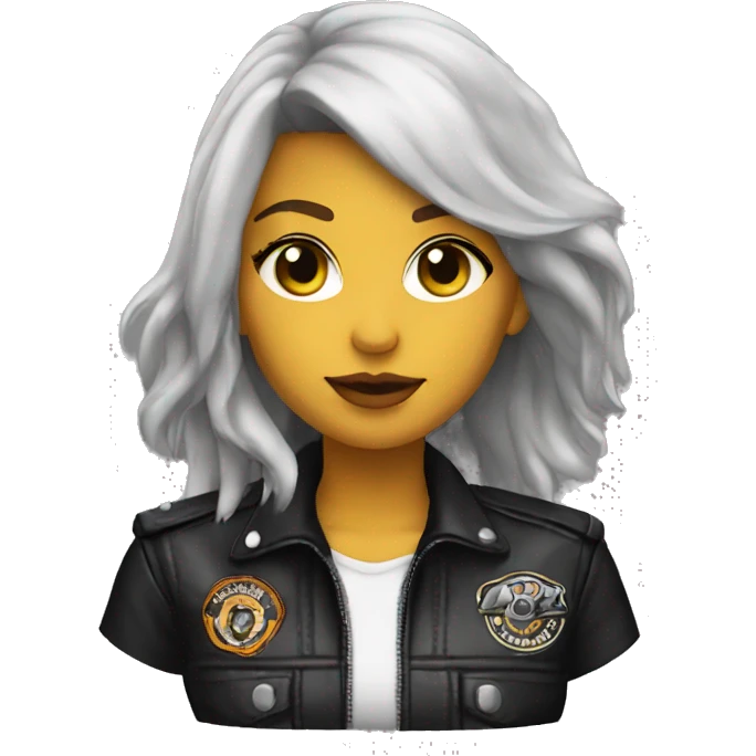  motorcycle club girl emoji