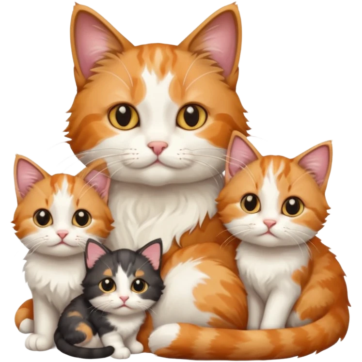 Breastfeeding cat emoji