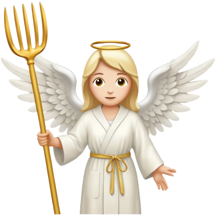 angel with a pitchfork emoji