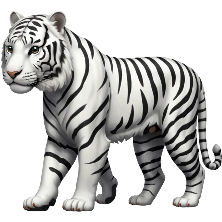 white tiger going emoji