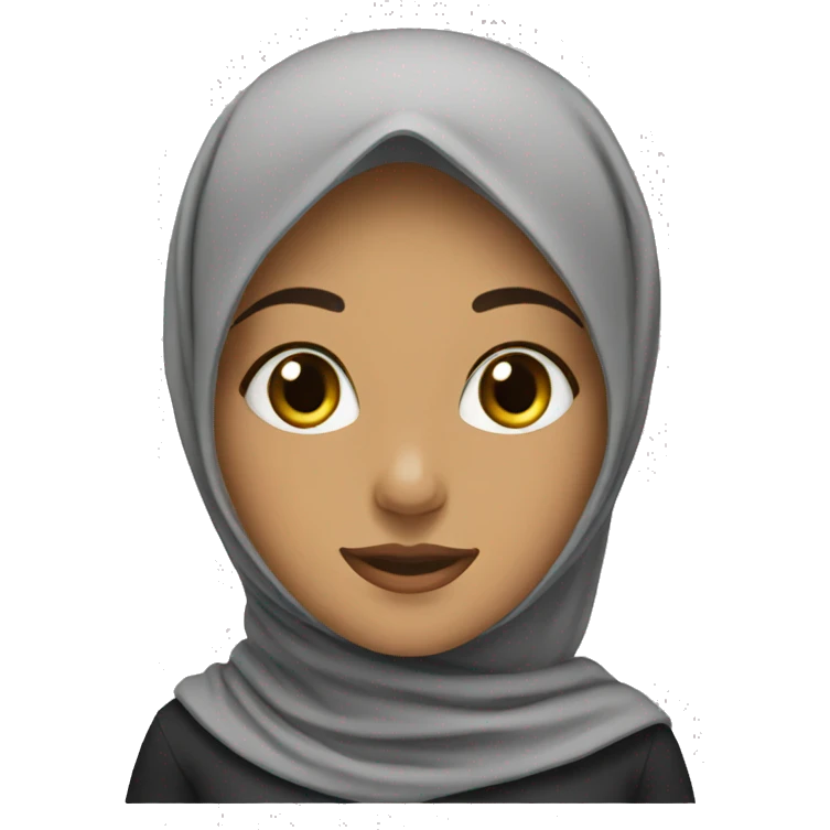 Muslim girl hijab head emoji