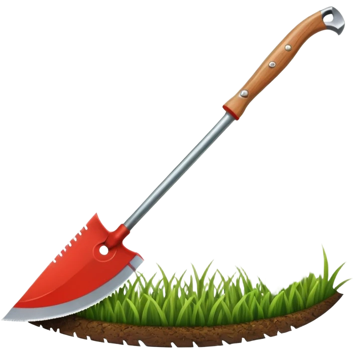 Sickle used to cut grass emoji