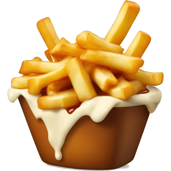 poutine qui mange une poutine  emoji