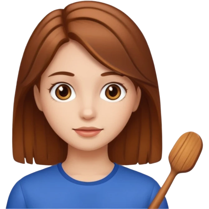 girl with brown and hazel hair emoji